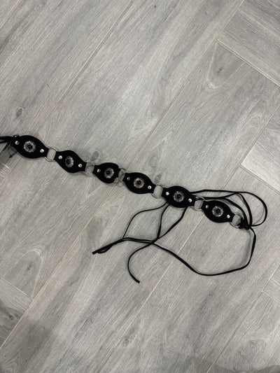 Cintura scamosciata e pelle