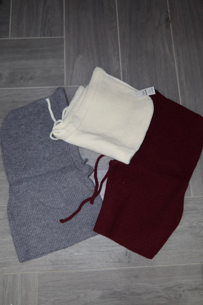 Balaclava grigio panna bordeaux marrone sabbia