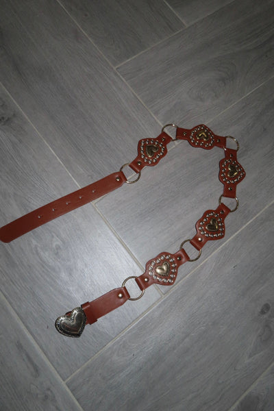 Cintura cuoio cuore