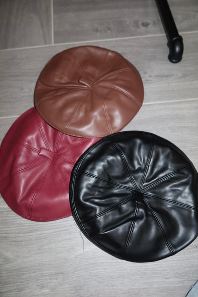 Basco Ecopelle marrone nero bordeaux