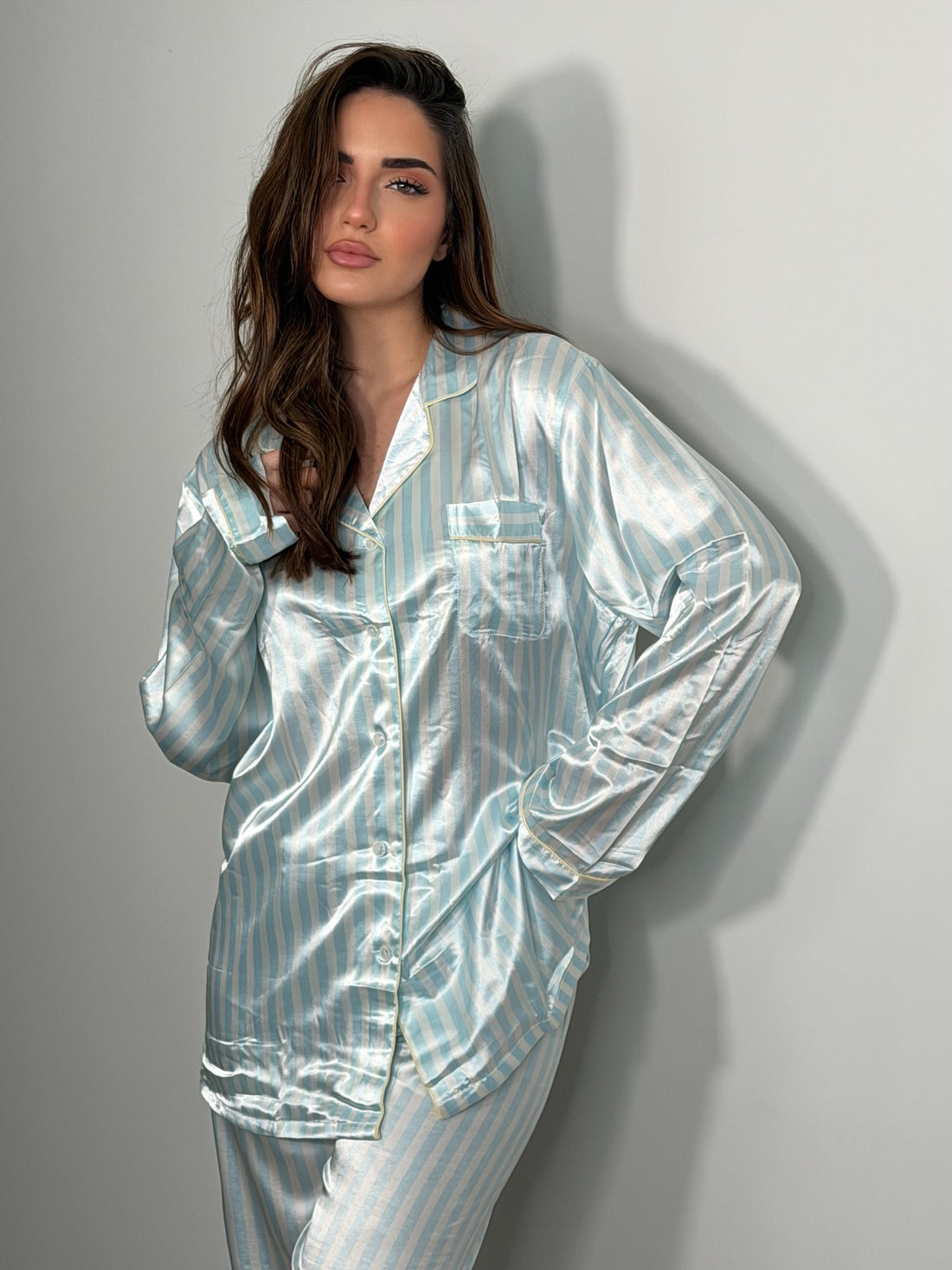Pigiama Righe Satin