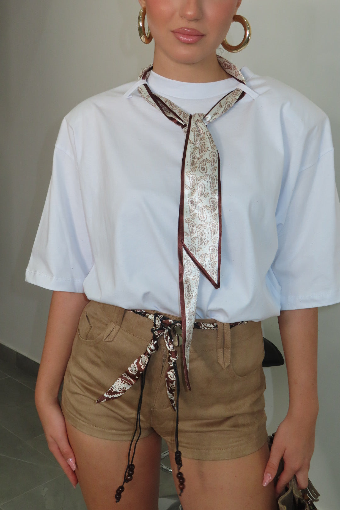 Shorts Bruna Camoscio Taupe