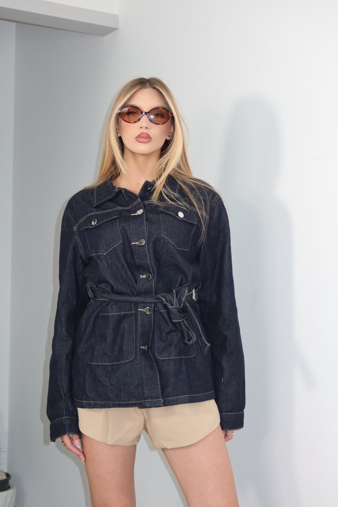 Camicione Denim Blu